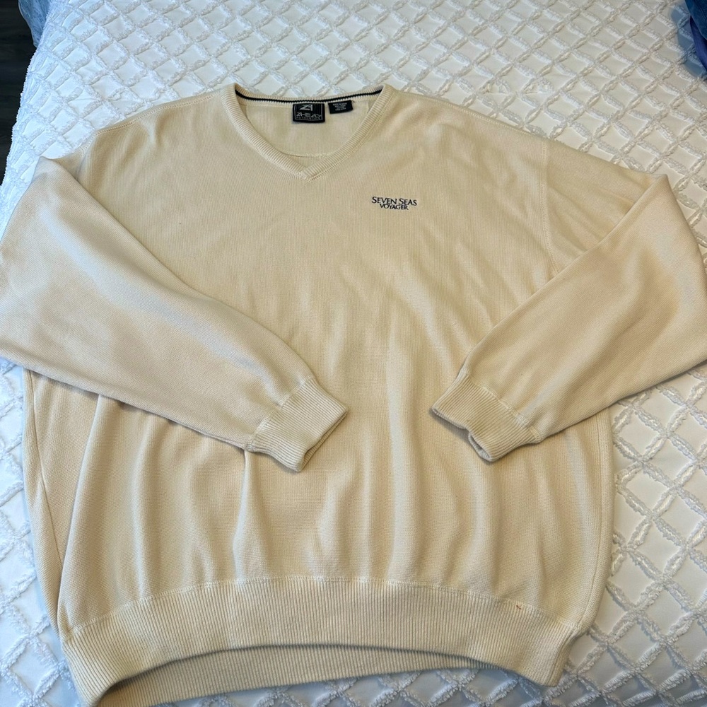 4Head authenticate Seven Seas Voyager sweater men XL Pima cotton beautiful